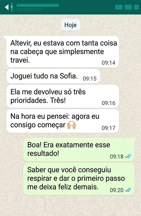 Depoimento de Renata, Autônoma
