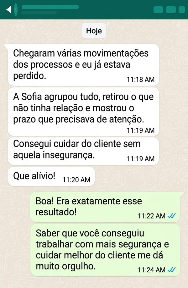 Depoimento de André, Advogado