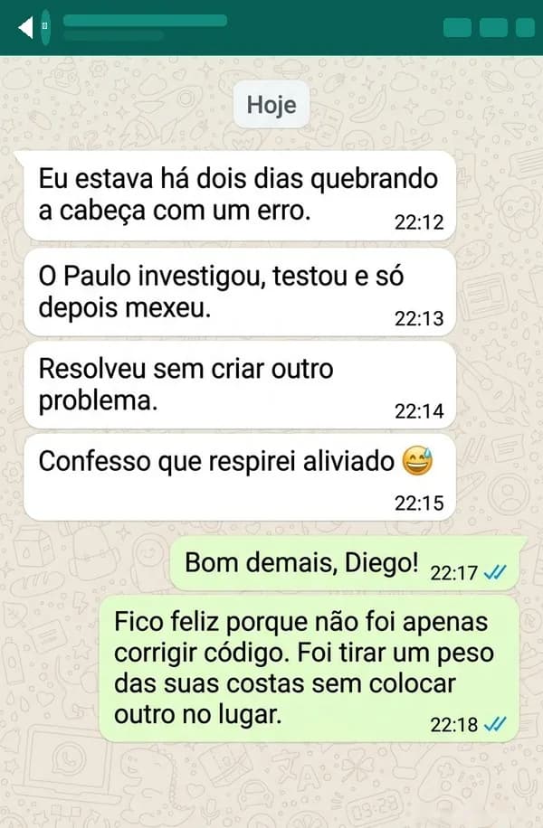 Depoimento de Diego, Empresário